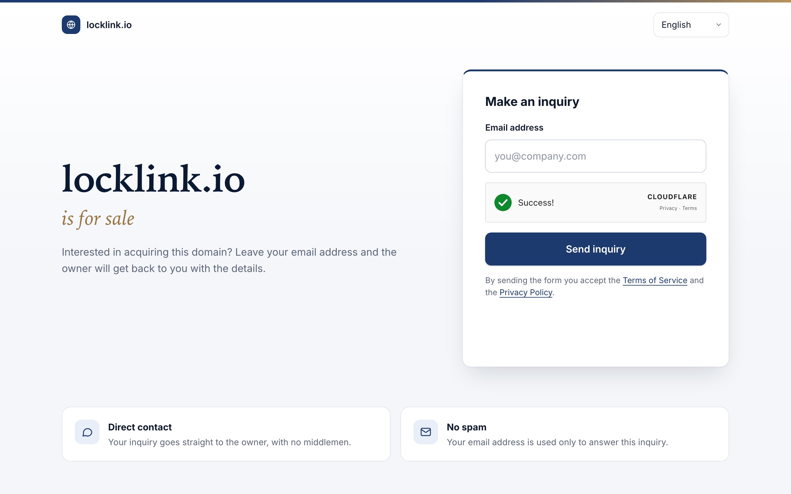 Sale page in the business style